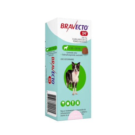 BRAVECTO 10 - 20 MENSUAL