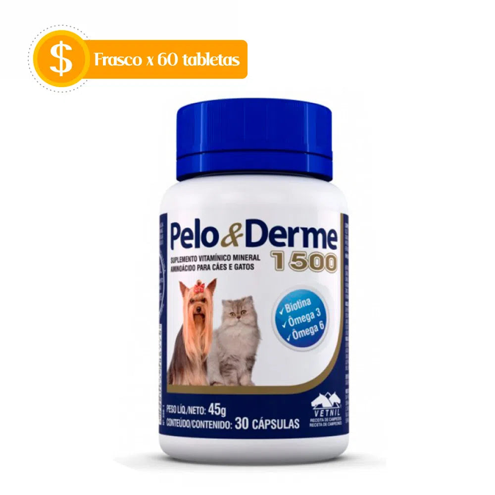 PELO Y DERME 1500 / 60 CAPS