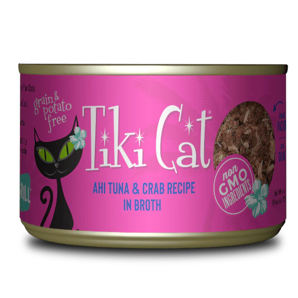 TIKI CAT AHI TUNA & CRAB RECIPE IN BROTH