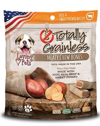 TOTALLY GAINLESS DOG BONE SNACK PAPA DULCE Y CARNE